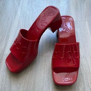 Gucci Rubber Res Heels